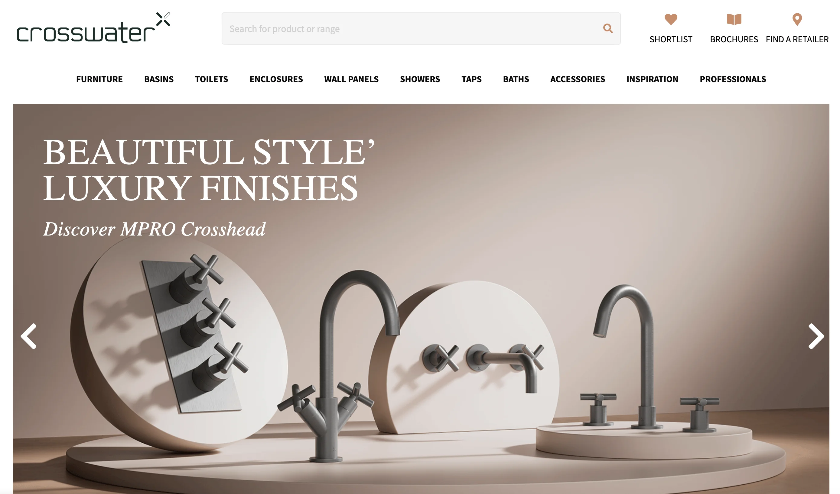 Crosswater Designer Shower Systems